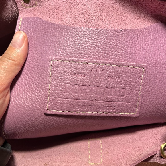 Calla lily Leather Tote Bag - Picture 4 of 11